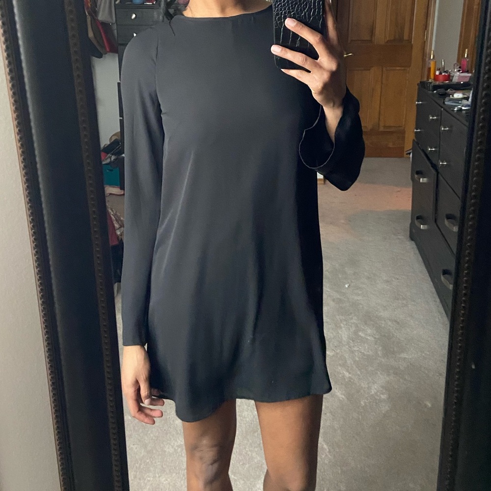 Fringe open back sheath dress